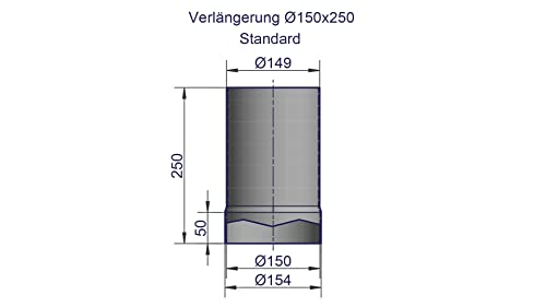 hark-44-5-x-rauchrohr-150mm-250mm-graphit-ofenrohr image 4
