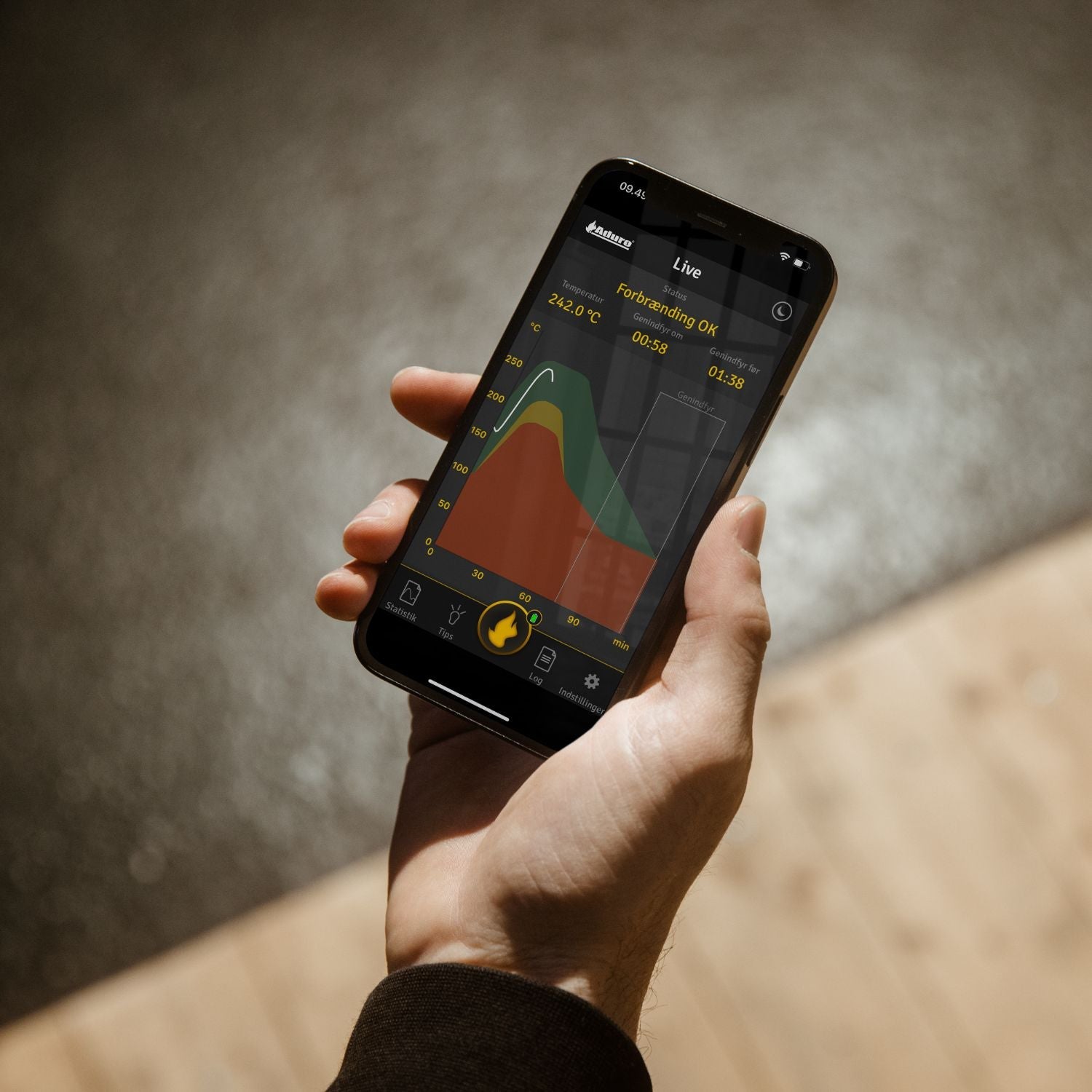 aduro-hybrid-smart-response-verbrennungssensor-app-steuerung image 2