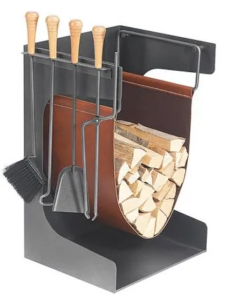 hark-kaminbesteck-anthrazit-buche-griffe image 1