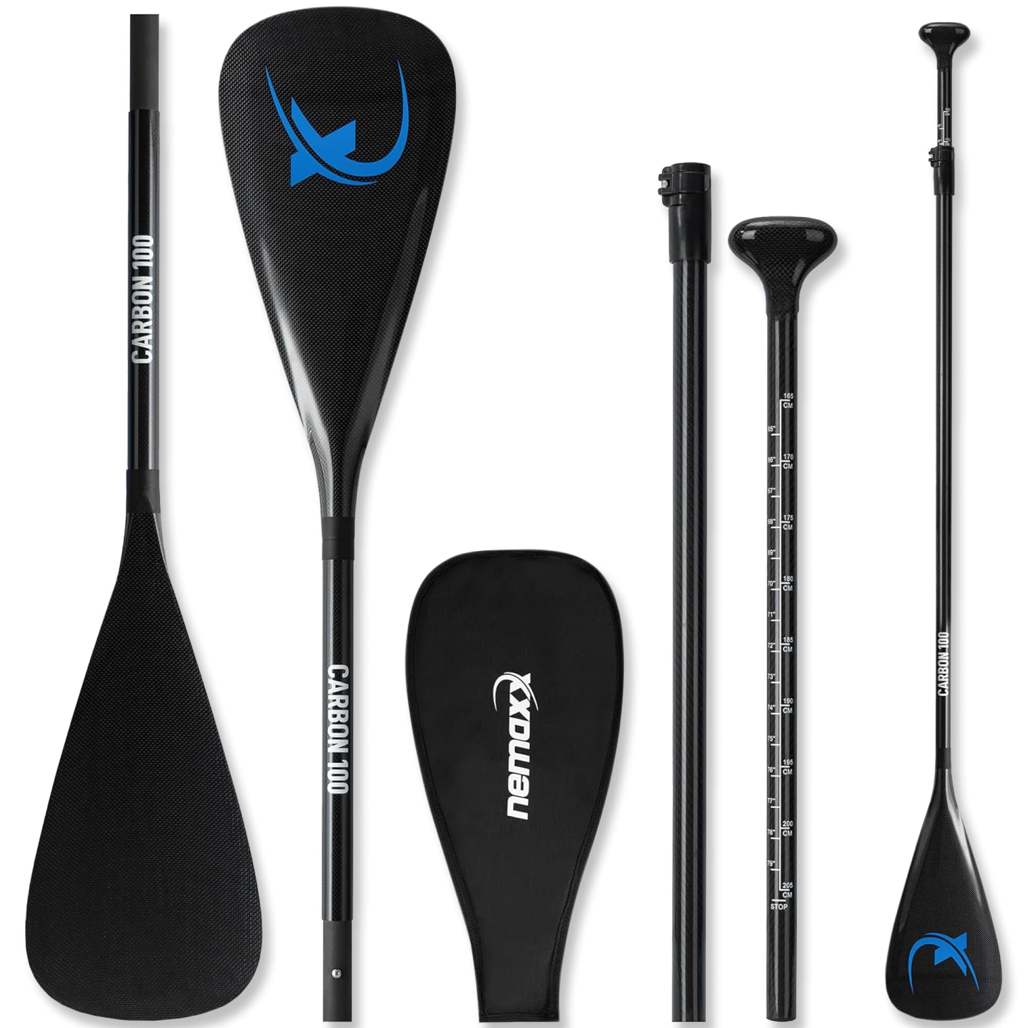 nemaxx-sup-paddel-165-210-cm-carbon-glasfaser-3-teilig image 8