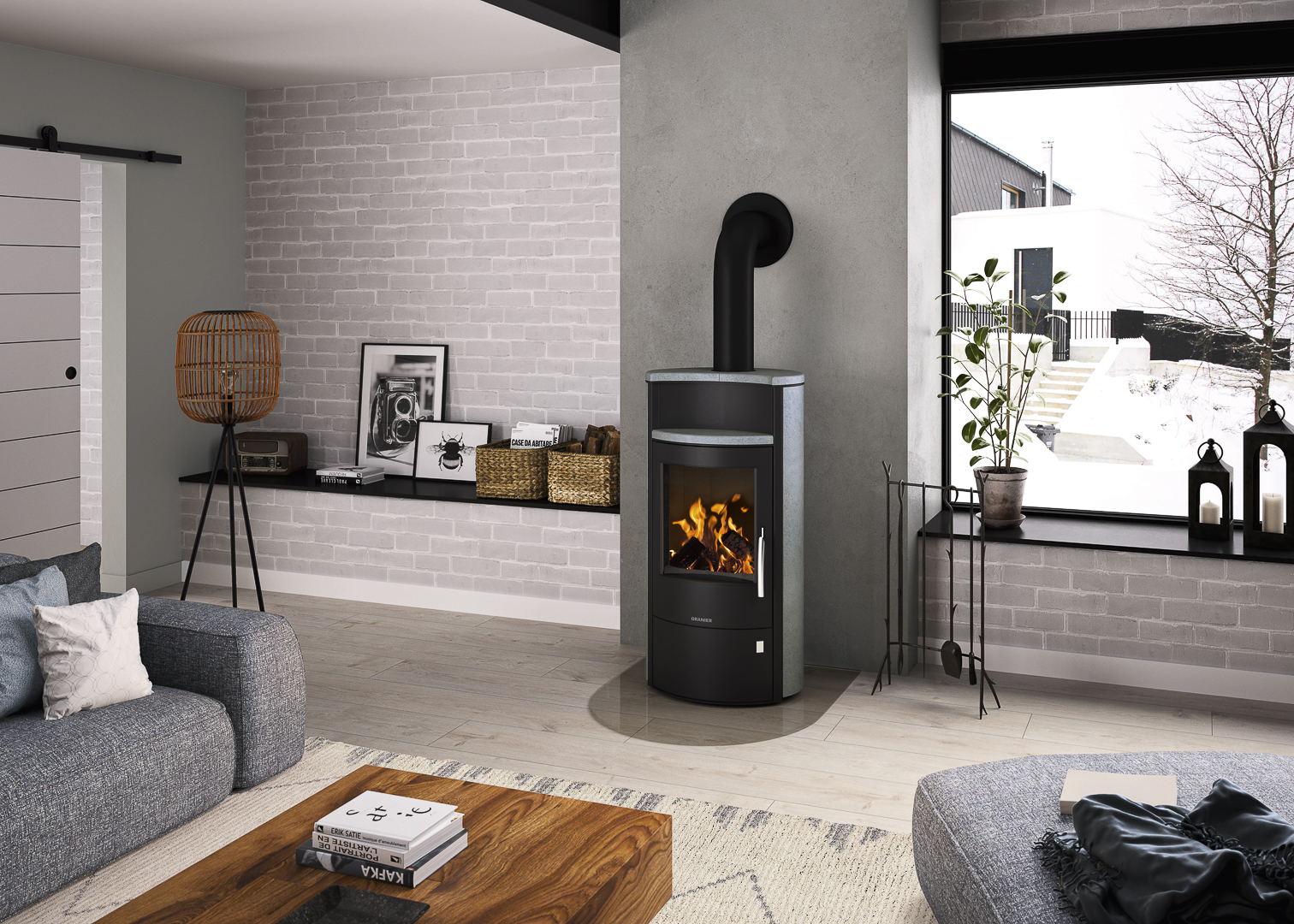 oranier-pori-7-kaminofen-wasserf-hrend-8-5-kw-mit-holzfach image 2