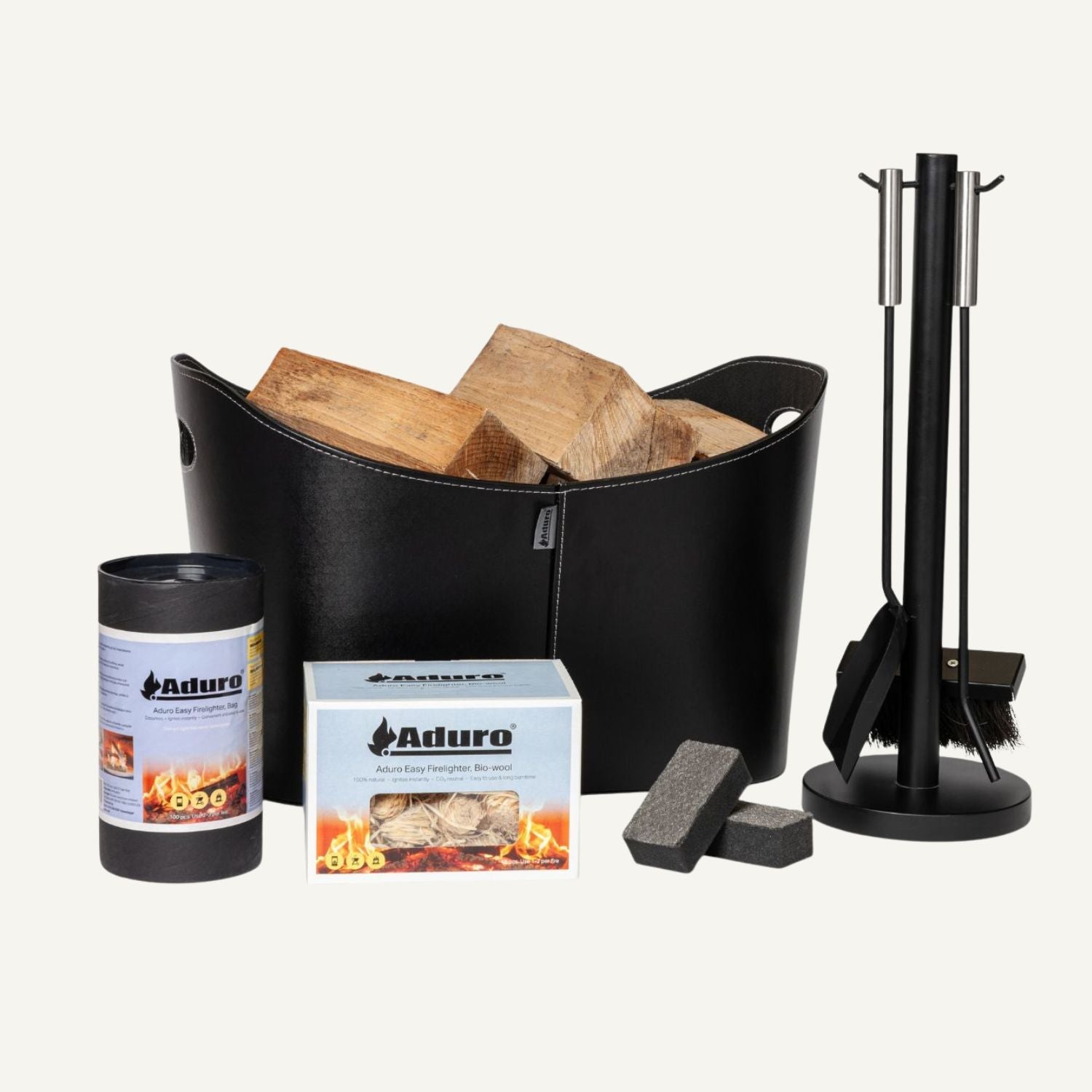 aduro-9-zubeh-rpaket-1-holzkorb-kaminbesteck-set image 1