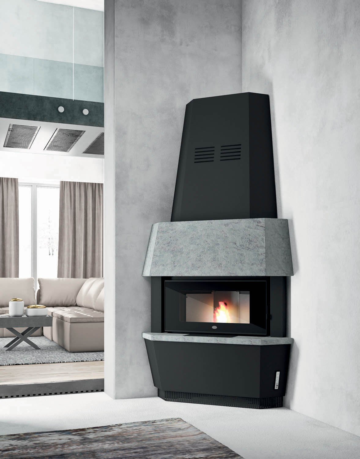 eva-calor-giotto-pelletofen-pelletheizung-wohnraum image 1