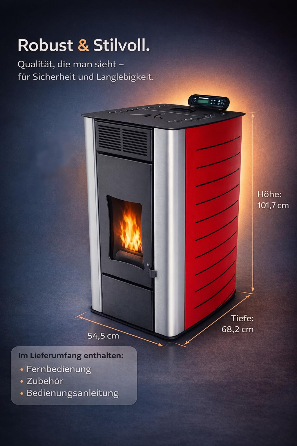 nemaxx-p18-hydro-pelletofen-18-kw-a-rot-40-kg-zentralheizung image 5