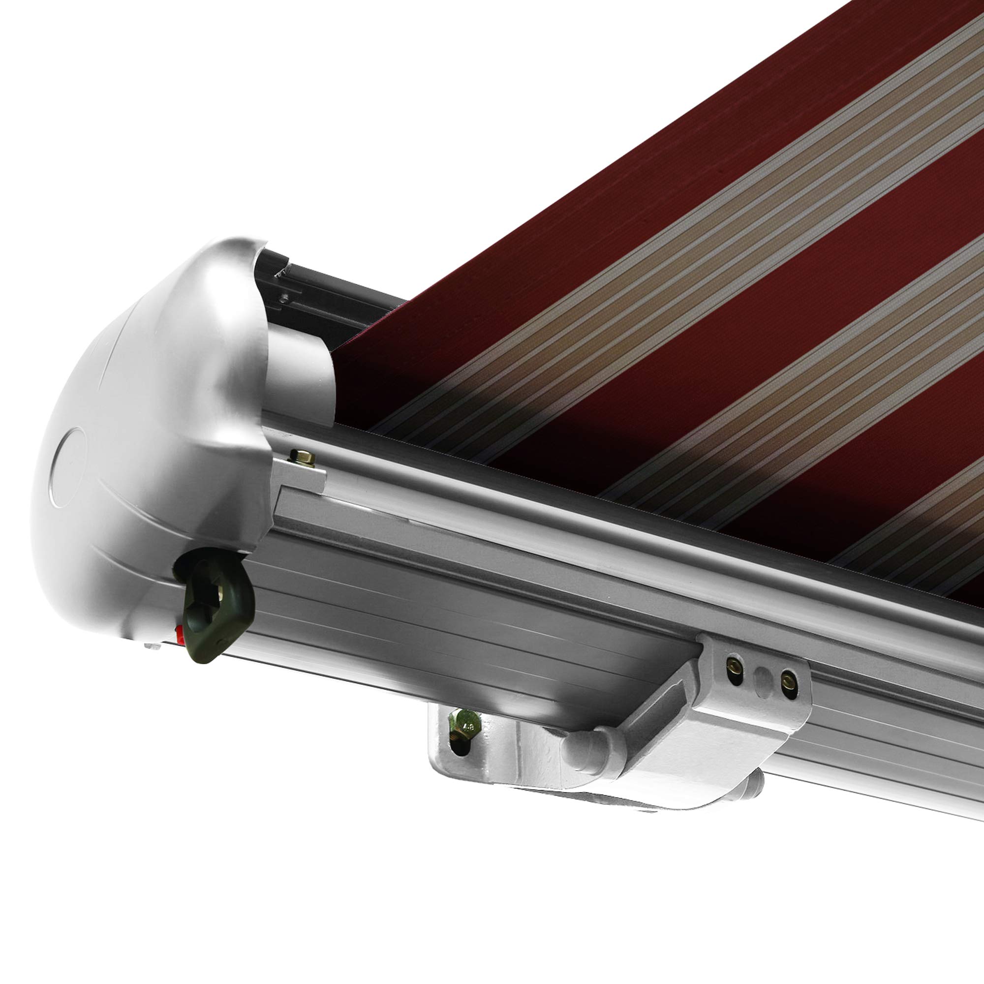 nemaxx-vollkassettenmarkise-elektrisch-350x300-cm-led-weinrot-wei image 2