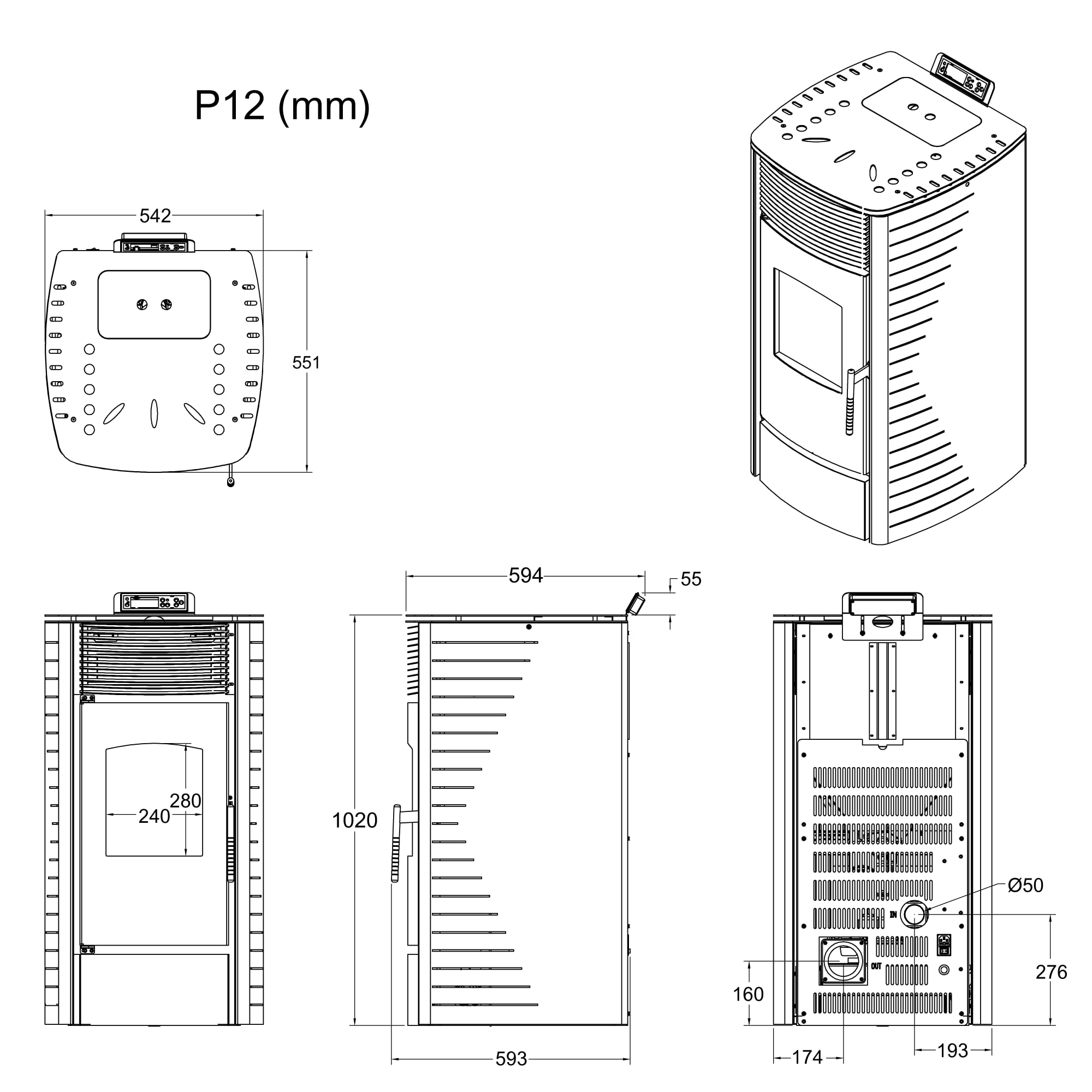 nemaxx-pelletofen-p12-13-6kw-rot-pelletkamin-a-300m image 8
