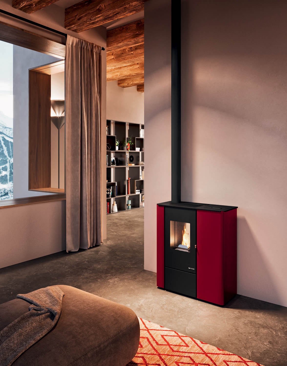 eva-calor-vale-slim-pelletofen-schmal-mit-abgastechnik image 1