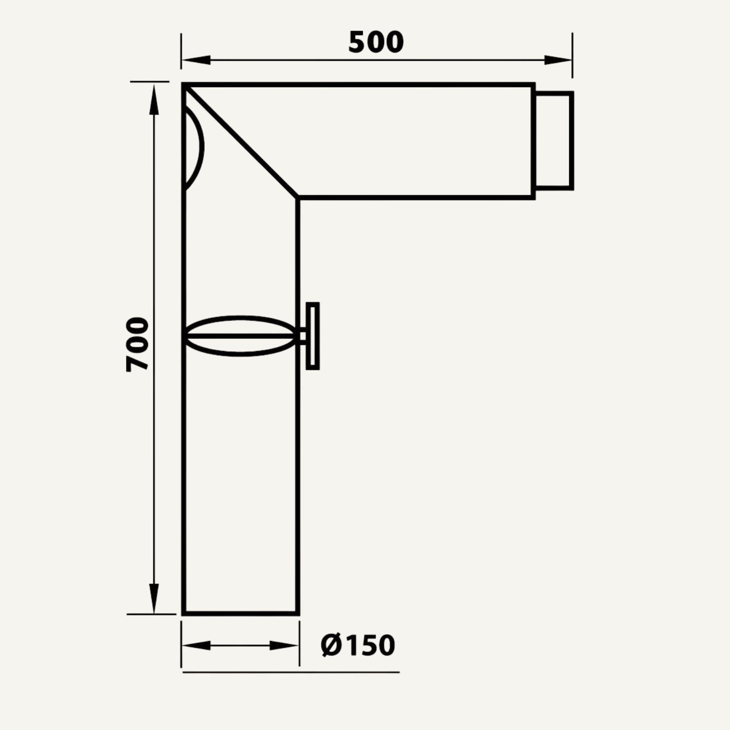 aduro-9-rauchrohrknie-90-drosselklappe-ofenrohr-schwarz image 2
