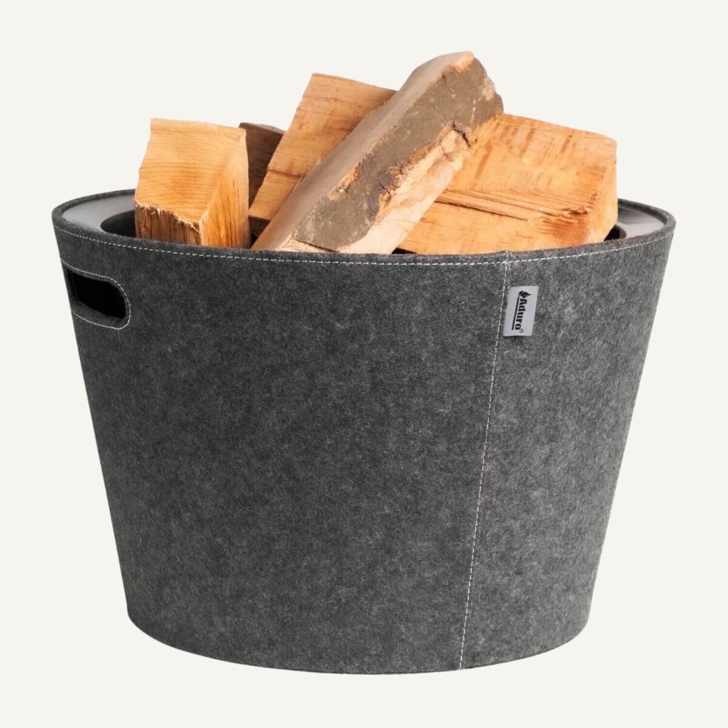 aduro-9-holzkorbset-filz-grau-mit-einsatz-brennholzkorb image 6