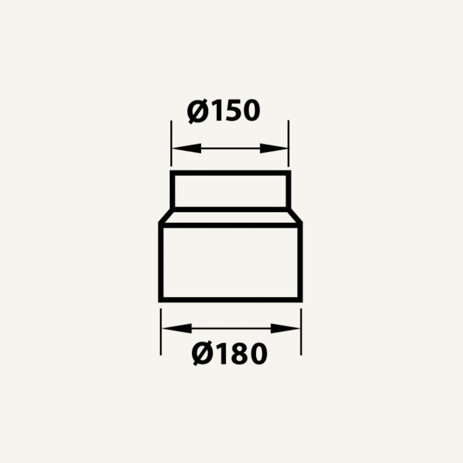 aduro-rauchrohrreduzierung-148-180-mm-schwarz-ofenrohr image 2