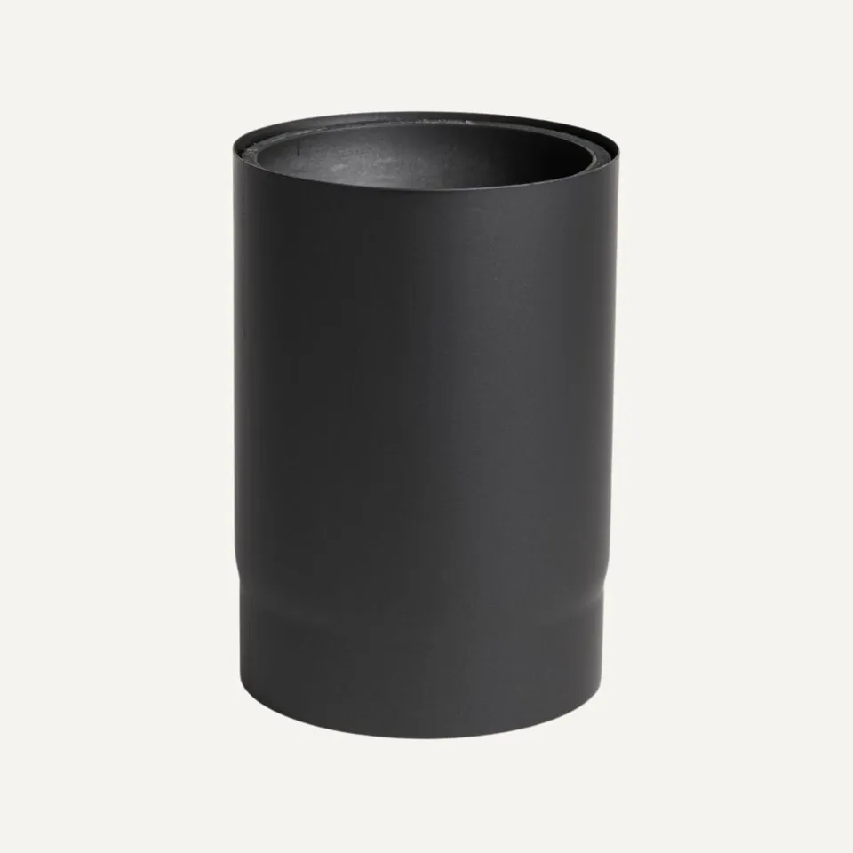aduro-9-rauchrohr-halb-isoliert-0-25-m-schwarz-metallic image 1