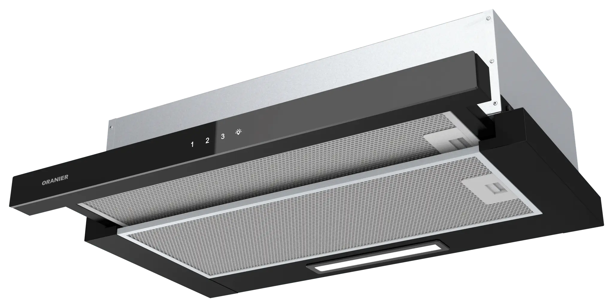 oranier-fla560-schubl-fter-60-cm-schwarz-glas-led image 1