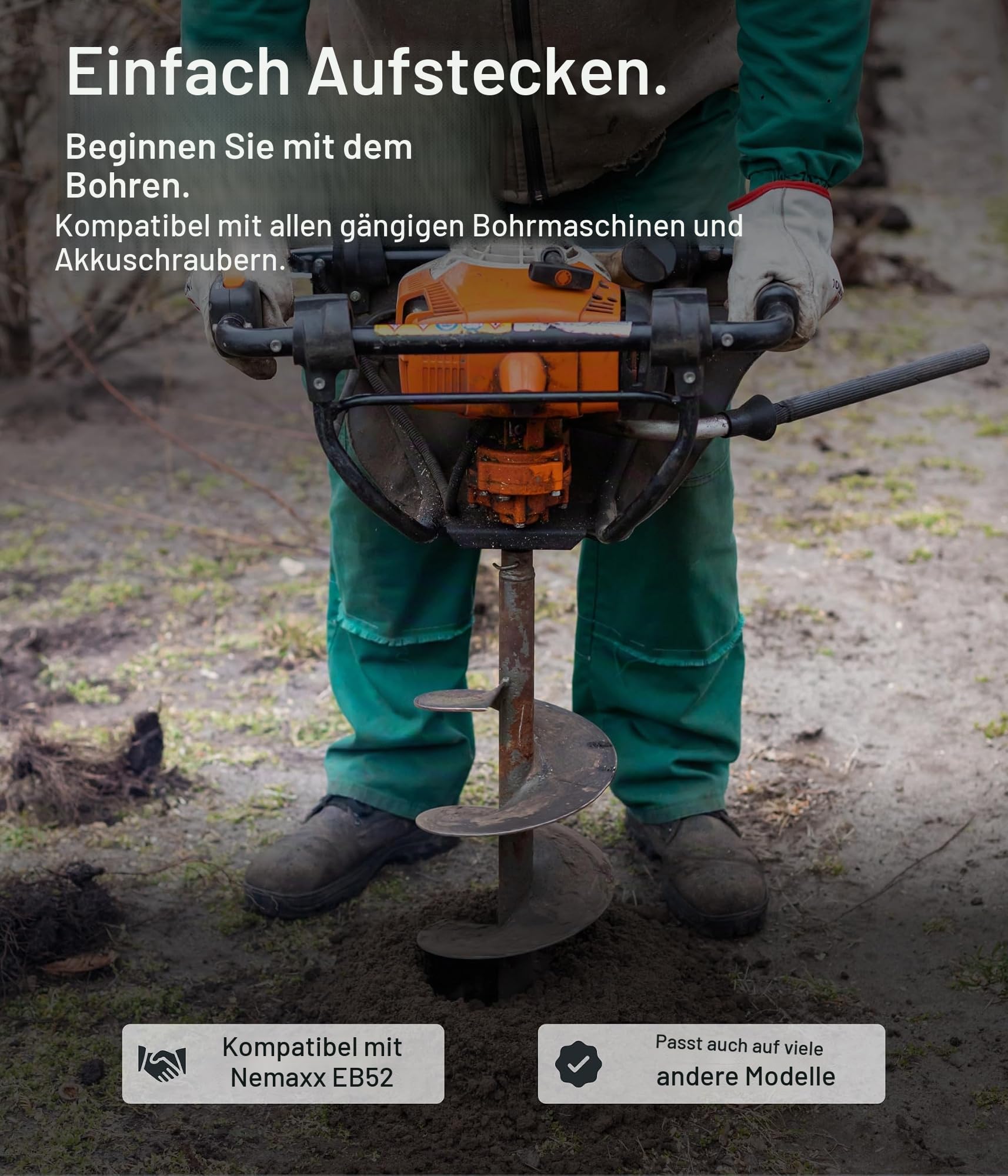 nemaxx-b100-bohrkopf-100mm-800mm-erdbohrer-stahl image 4