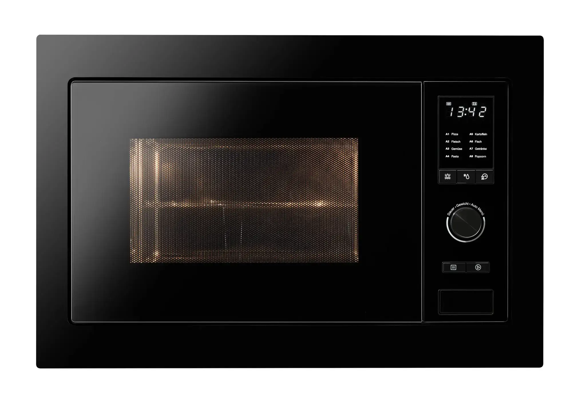 oranier-kmg380-kombi-mikrowelle-einbau-grill-schwarz-900-w image 1