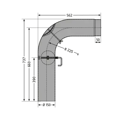 oranier-polar-neo-rohrset-gezogen-ofenrohr-abgasrohr image 2