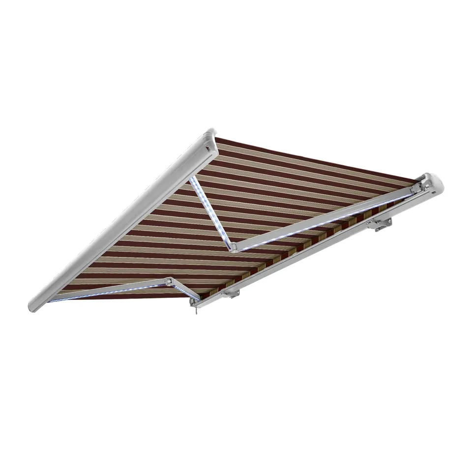 nemaxx-vollkassettenmarkise-elektrisch-350x300-cm-led-weinrot-wei image 1