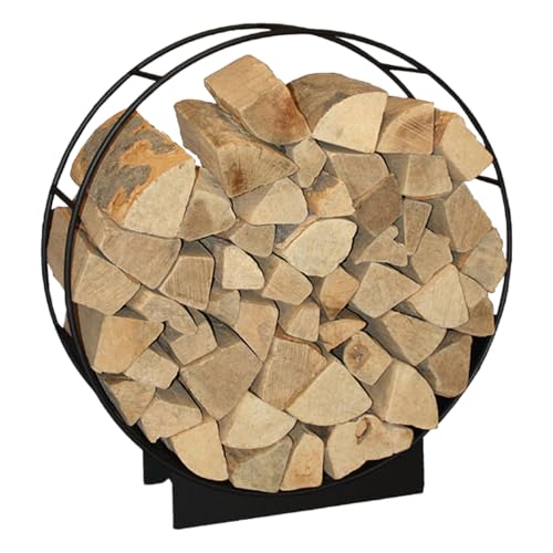 hark-fifty-holzwiege-75-cm-schwarz-metall-kaminholzkorb image 3