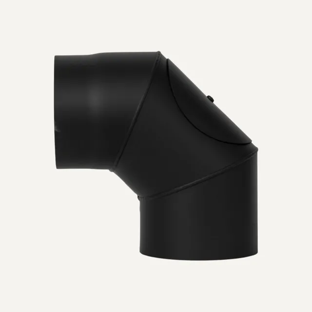 aduro-9-rauchrohrbogen-2x45-reinigungs-ffnung-schwarz image 1