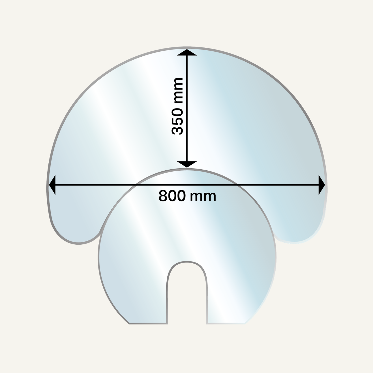 aduro-9-glasbodenplatte-halbmond-glas-6-mm image 1