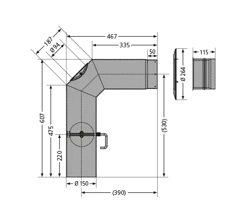 oranier-polar-neo-rohrset-standard-ofenrohr-set image 2