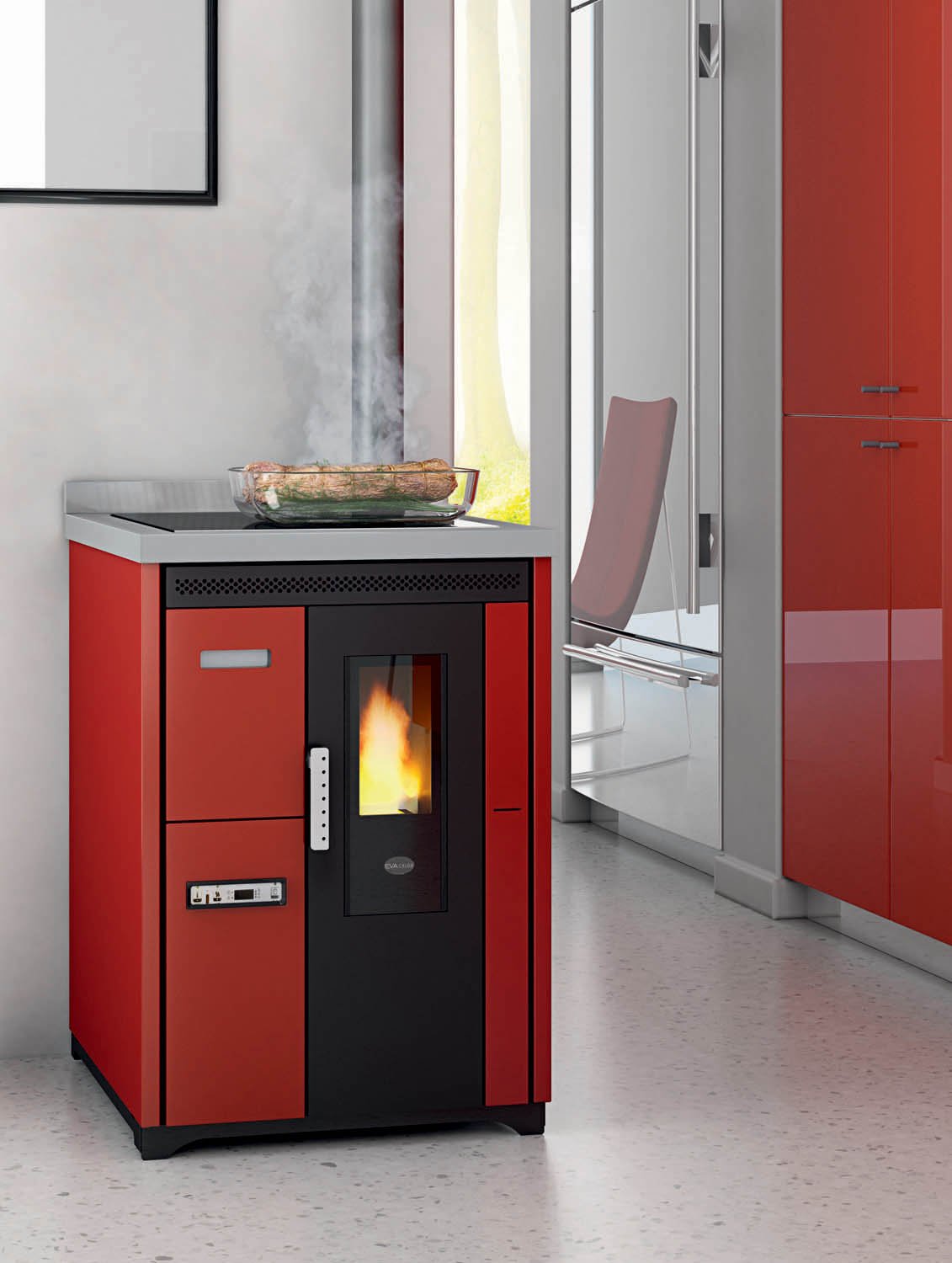 eva-calor-nina-pelletbackofen-mit-backofen-holz-pellet image 1