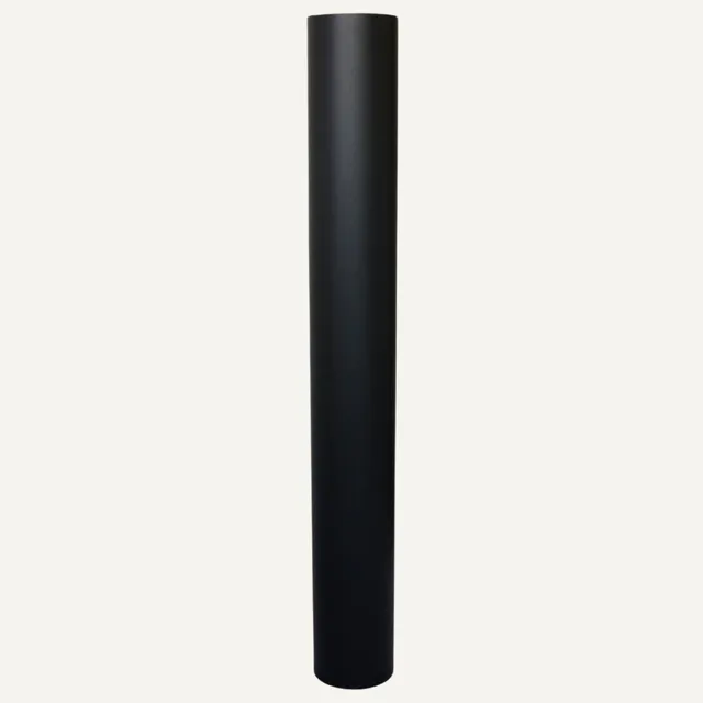 aduro-9-kaminrohr-1-25-m-schwarz-unisoliert-2-mm-stahl image 1