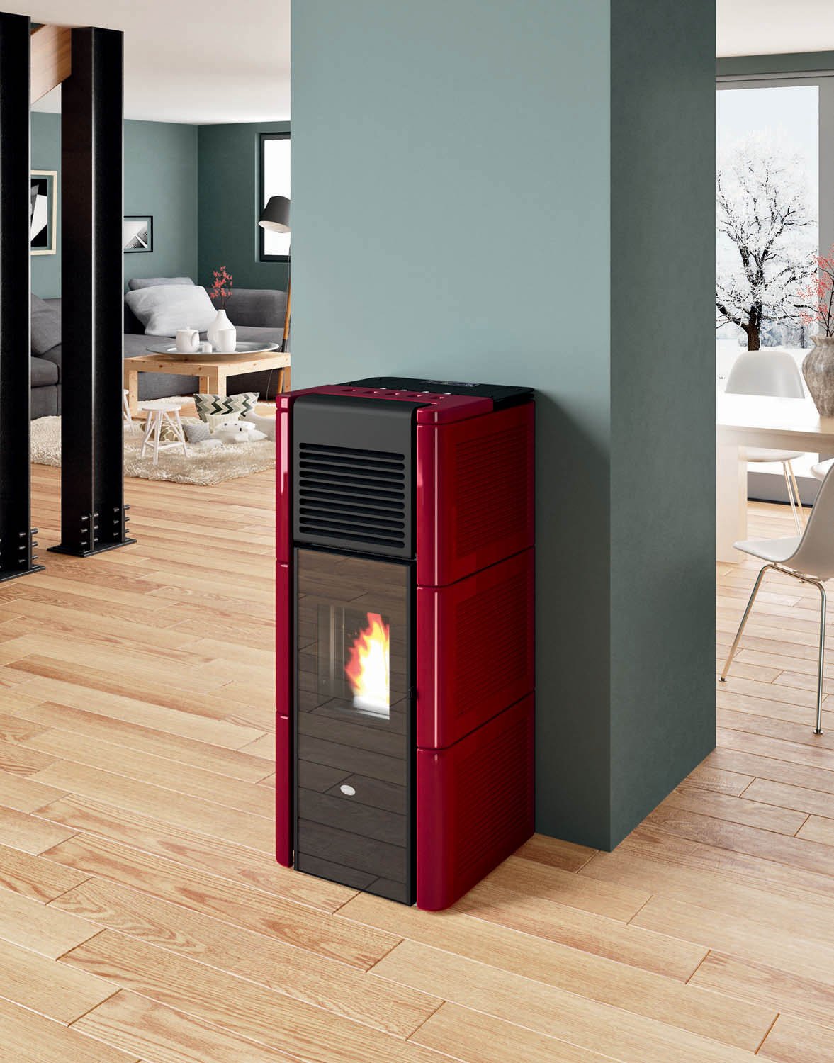 eva-calor-zoe-pelletofen-modern-f-r-holzpellets image 1