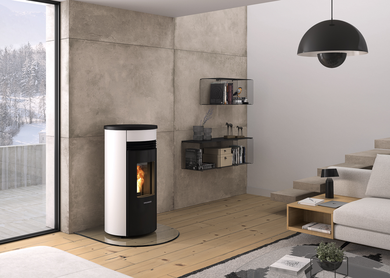 oranier-sando-50-pelletofen-8-kw-wifi-schwarz image 2