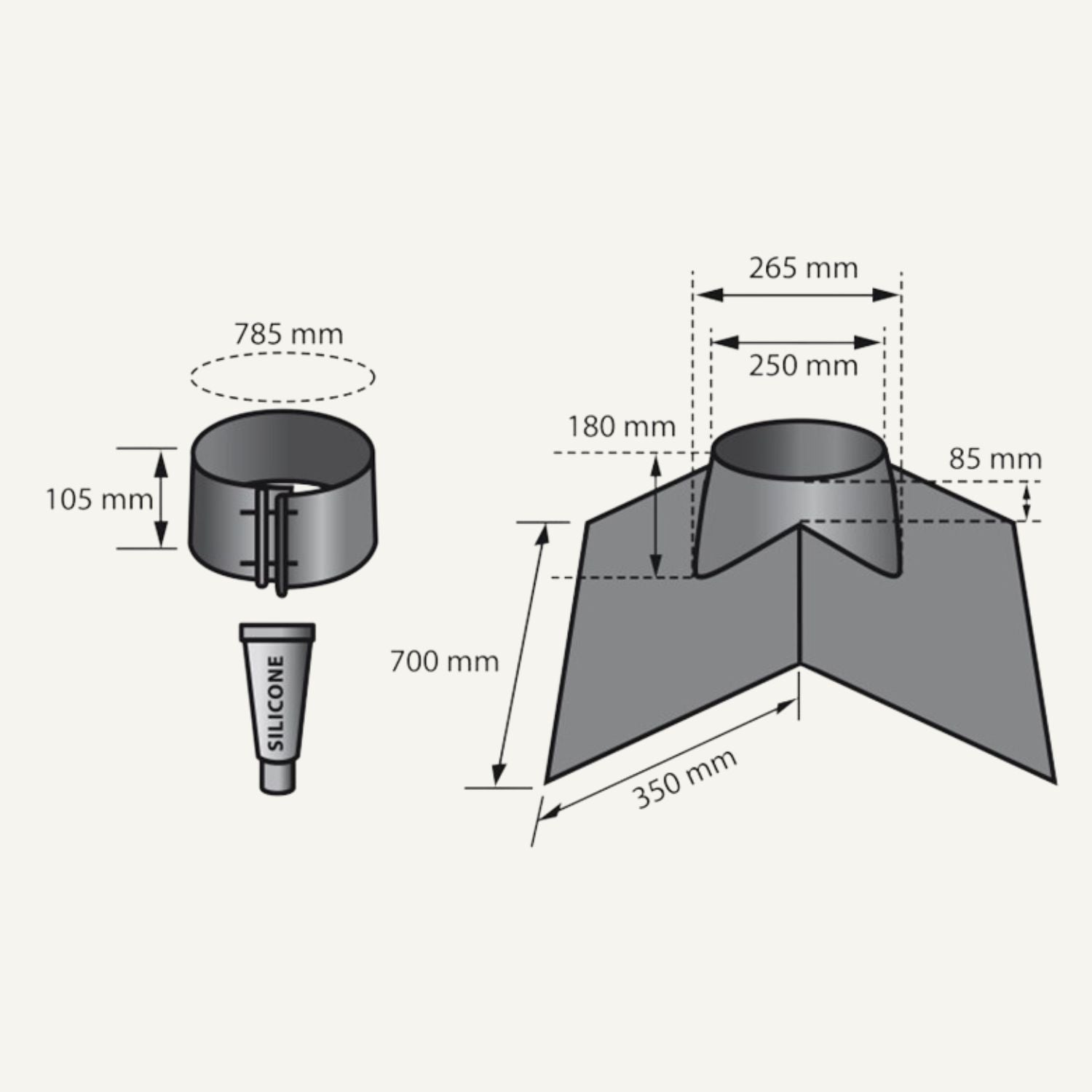 aduro-9-anschlussverkleidung-verzinkt-25-dachabdichtung image 1