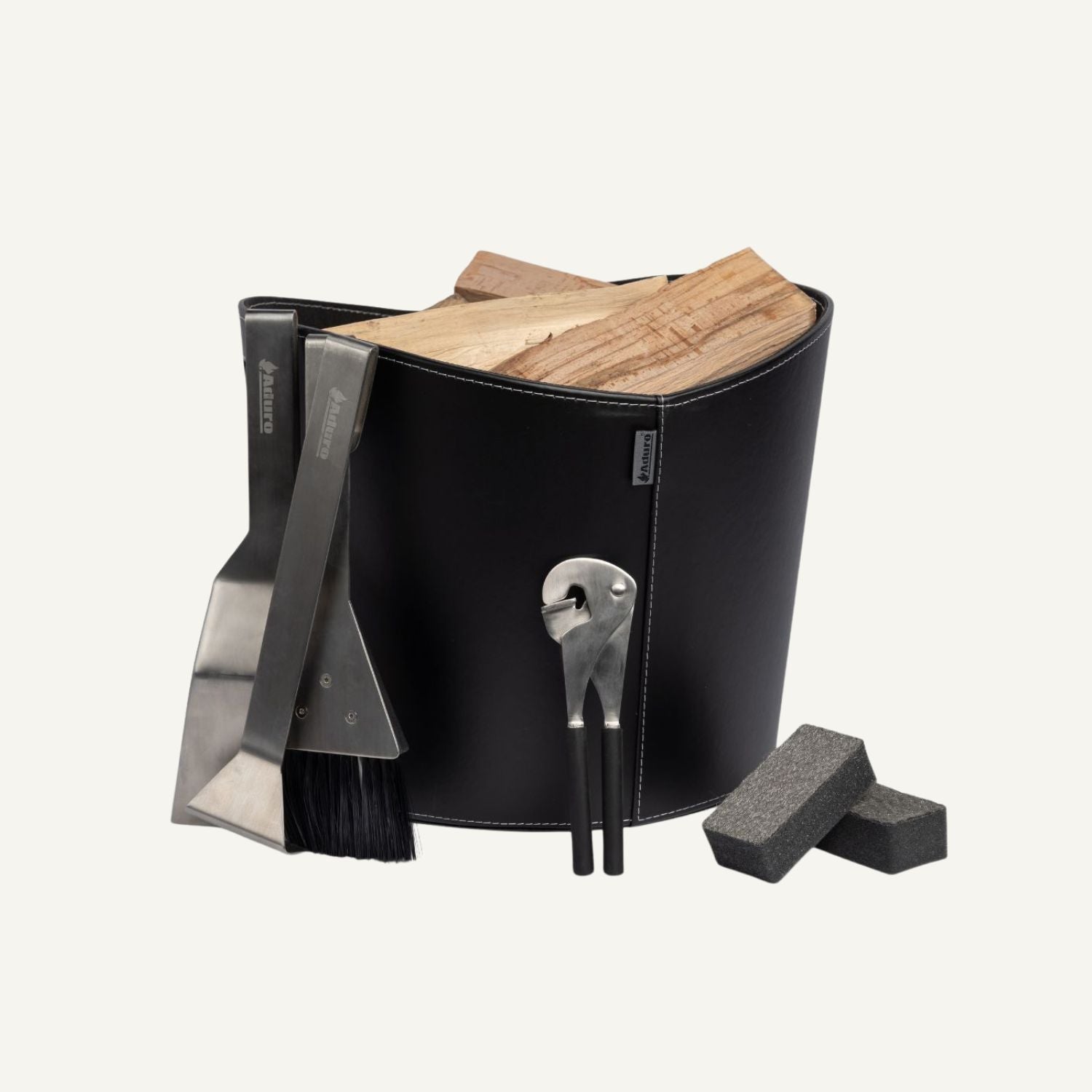 aduro-zubeh-rpaket-5-hybridofen-holzkorb-kaminbesteck-set image 1
