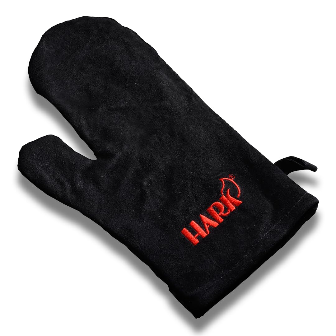 hark-kaminhandschuh-wildleder-schwarz-universal image 1