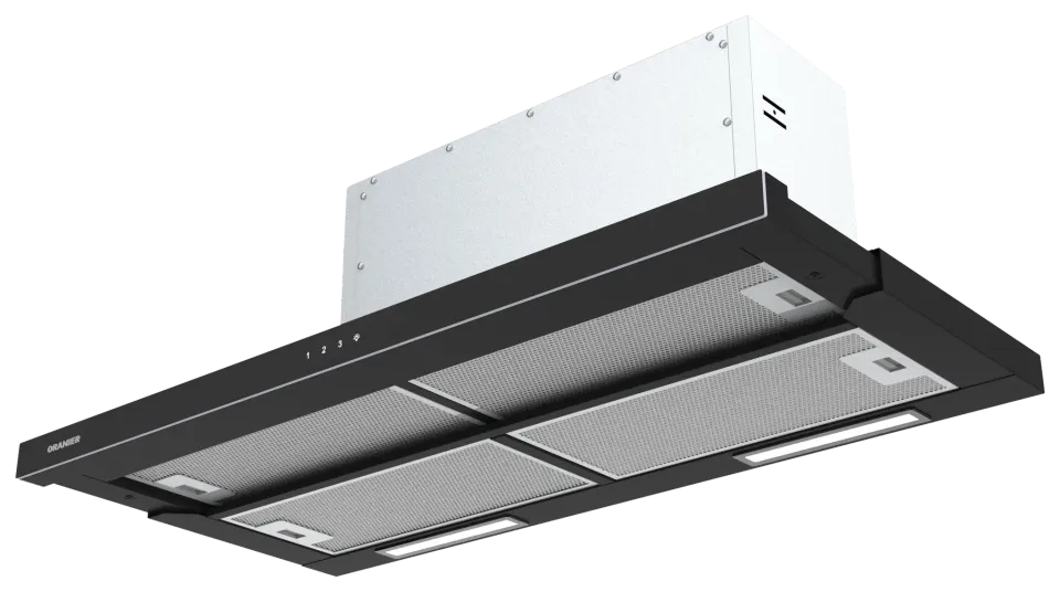 oranier-fla-690-flachl-fter-90-cm-schwarz-glas-mit-led image 1